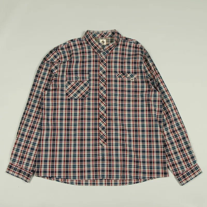 Pretty Green Check Shirt - Navy